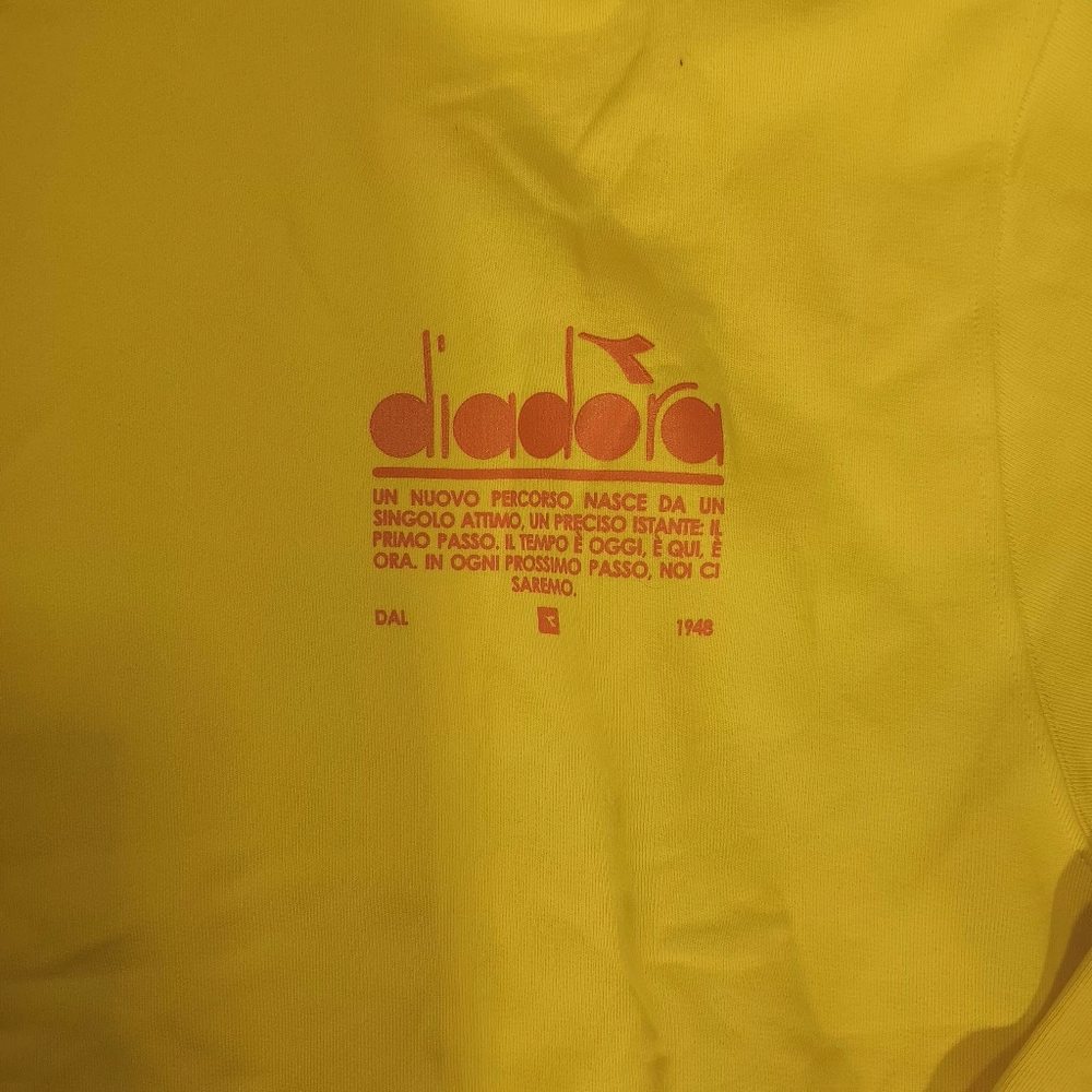 Yellow Diadora Hoodie - Picture 2 of 7